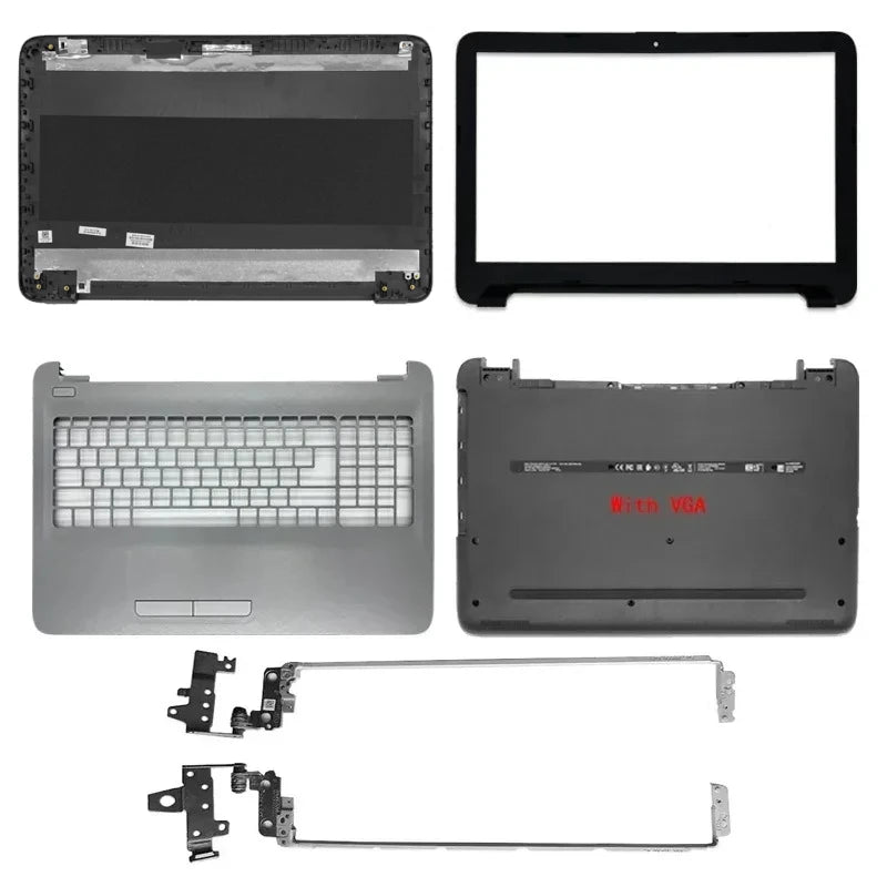For Pavilion 15-AY BA 15-AC AF TPN-C125 250 G4 G5 LCD Back Cover/Front Bezel/Hinges/Palmrest/Bottom Case 900263-001 Black