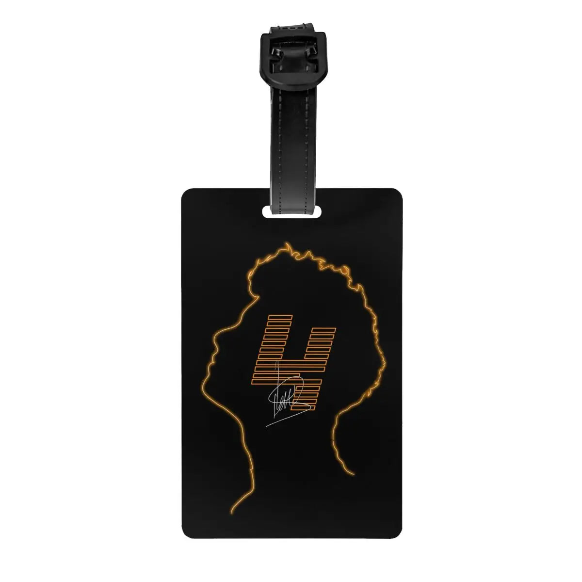 Custom L-Lando Norris Luggage Tag Privacy Protection Motorcycle Racing Baggage Tags Travel Bag Labels Suitcase