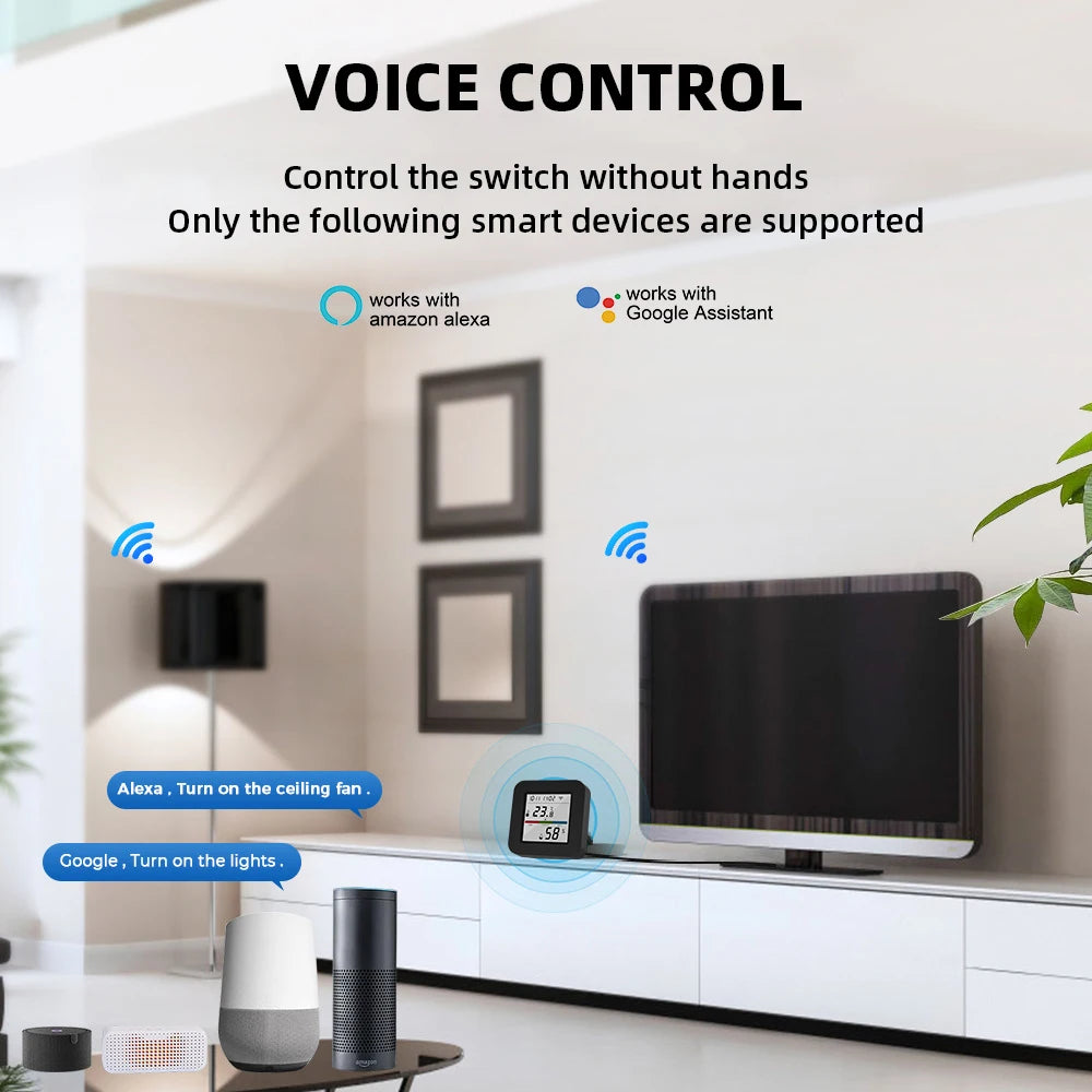 WIFI Tuya Smart Universal IR Remote With Temperature Humidity Sensor for Air Conditioner TV AC Works with Alexa Google Home
