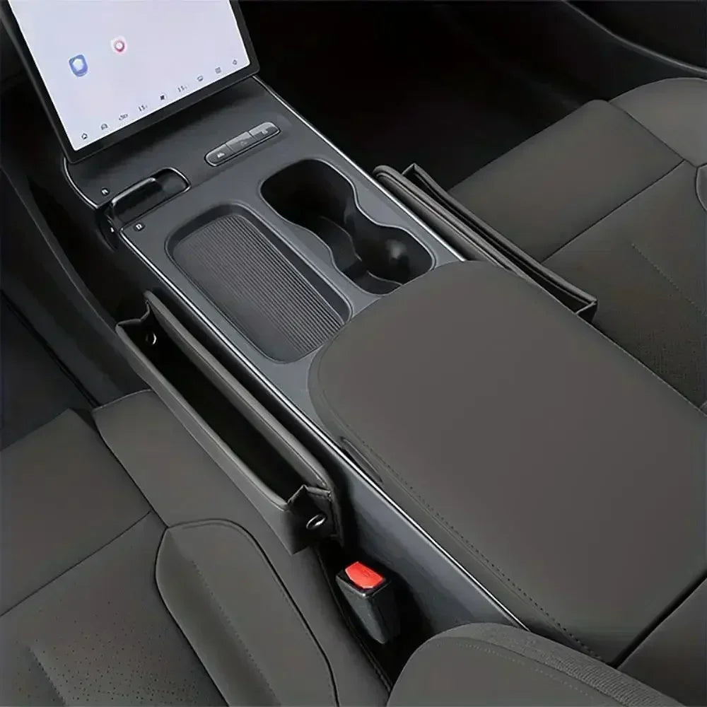 Car Seat Side Gap Filling Storage Box Keys Card Cup Phone Holder USB Cable Hole Sundries Tidy Organizer Bag Interior Accessories