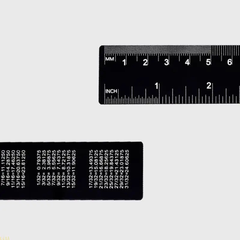 U13A Aluminum Ruler Precisions Measurement Tool Clear Scale for Everyday Measuring