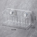 【N】Suction Cup Sink Rack Faucet Drain Rack Multifunctional Basket Kitchen Sponge Rack Punch-free Wall Mount