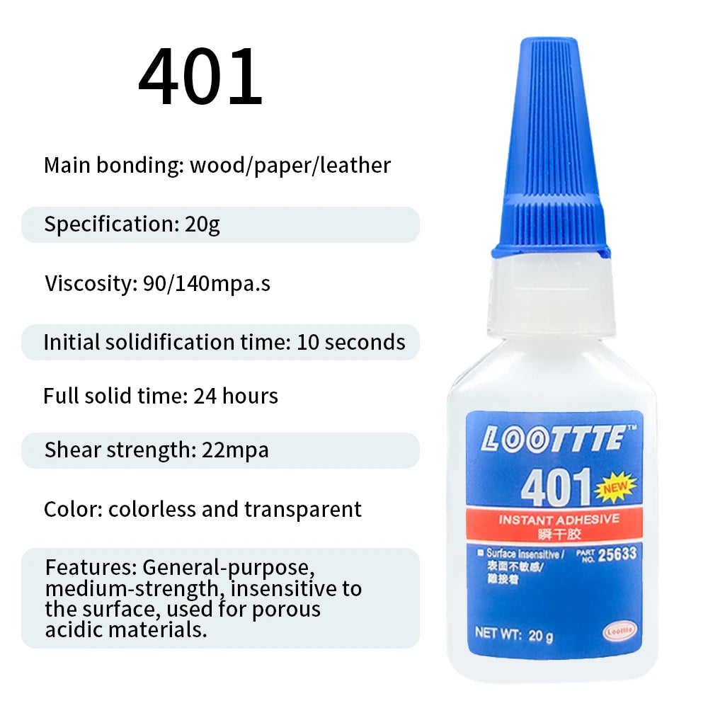 20ml Instant Adhesive Strong Glue Universal Multifunctional Fast Dry Glue for Resin Ceramic Metal Glass Home Instant Adhesive