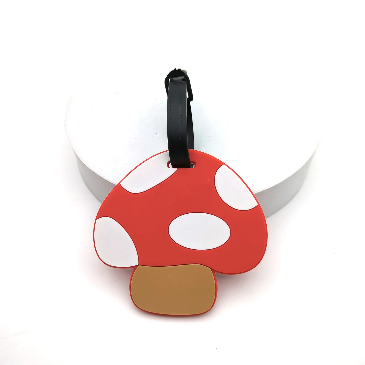 1pc/3pcs Cute Mushroom Luggage Tag Personal Item Luggage Anti Loss Signage Tag Couple Creative Book Bag Hanging Tag Unisex