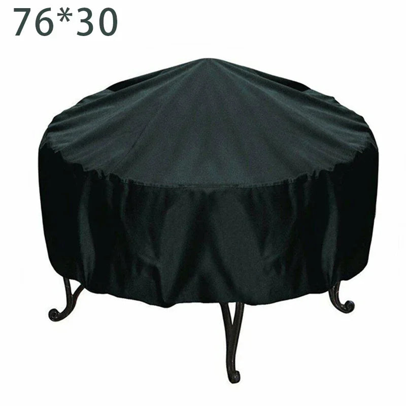 Waterproof Dome BBQ Cover for Weber Charcoal Kettle & Char-Broil Grill, Heavy Duty Outdoor Smoker Cover with Drawstring