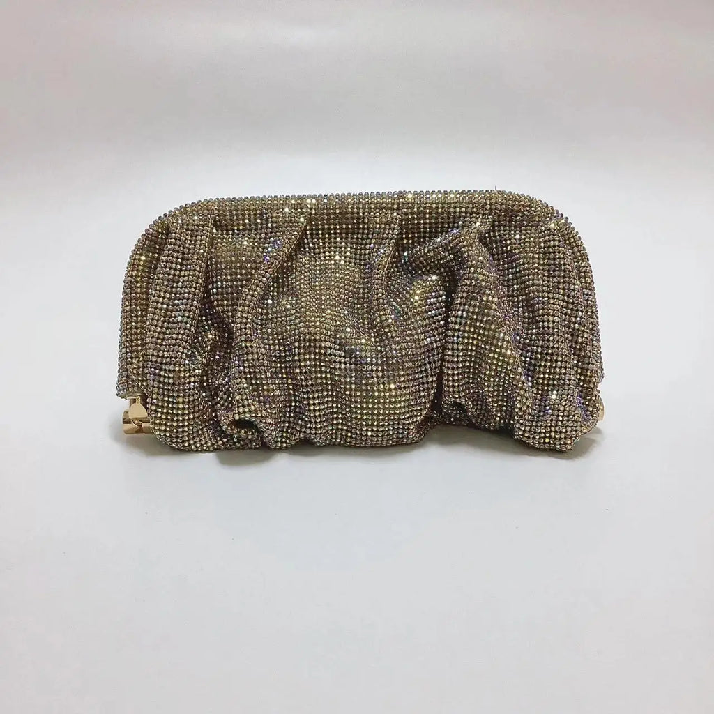Wedding Party Clutch Purse Glitter Shiny Rhinestone Diamond Evening Bag Luxury Designer Women's Handbag Shoulder Crossbody Bag