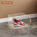 Large AJ Sneaker Organizer Box Thickened Transparent Shoe Box with Magnetic Closure Stackable Multi-Layer Shoe Storage Organizer