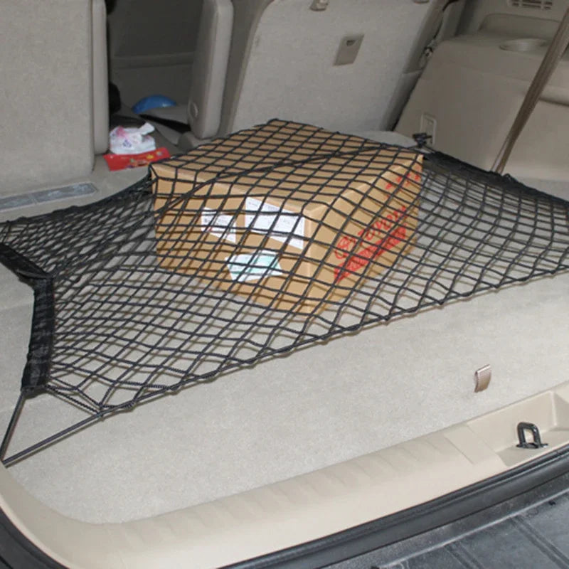 Car Trunk Elastic Stretchable Net Universal Luggage Cargo Storage Nylon Mesh Nets Car Organizer Car Interior Mesh Network Pocket