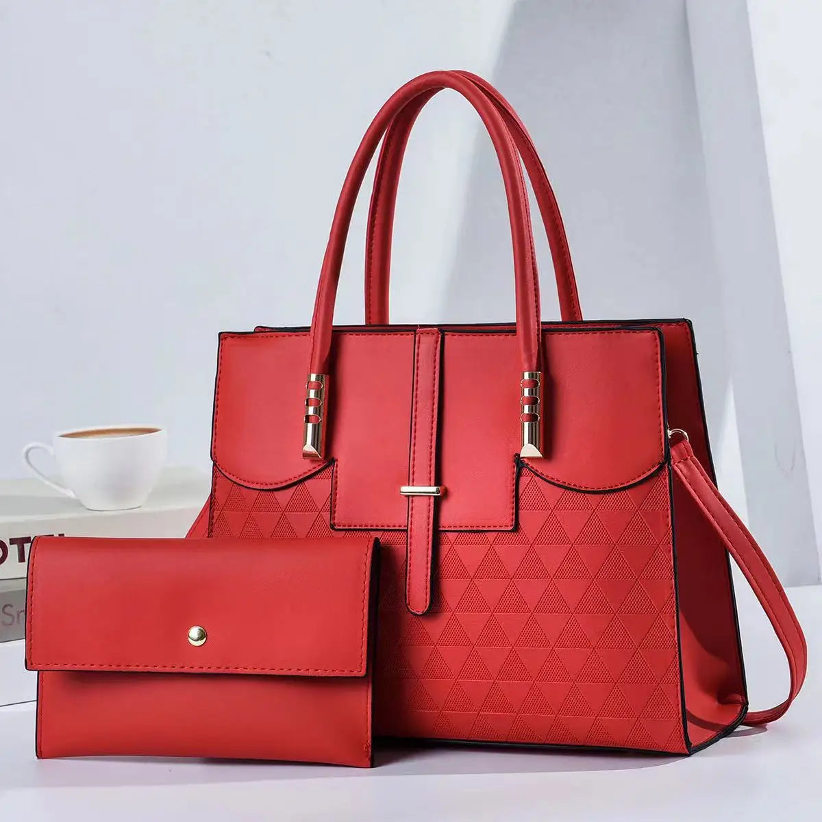 New Women's bag handbags for women femme Shoulder bag Women's Lychee pattern PU Portable bucket bag ladies messenger bag