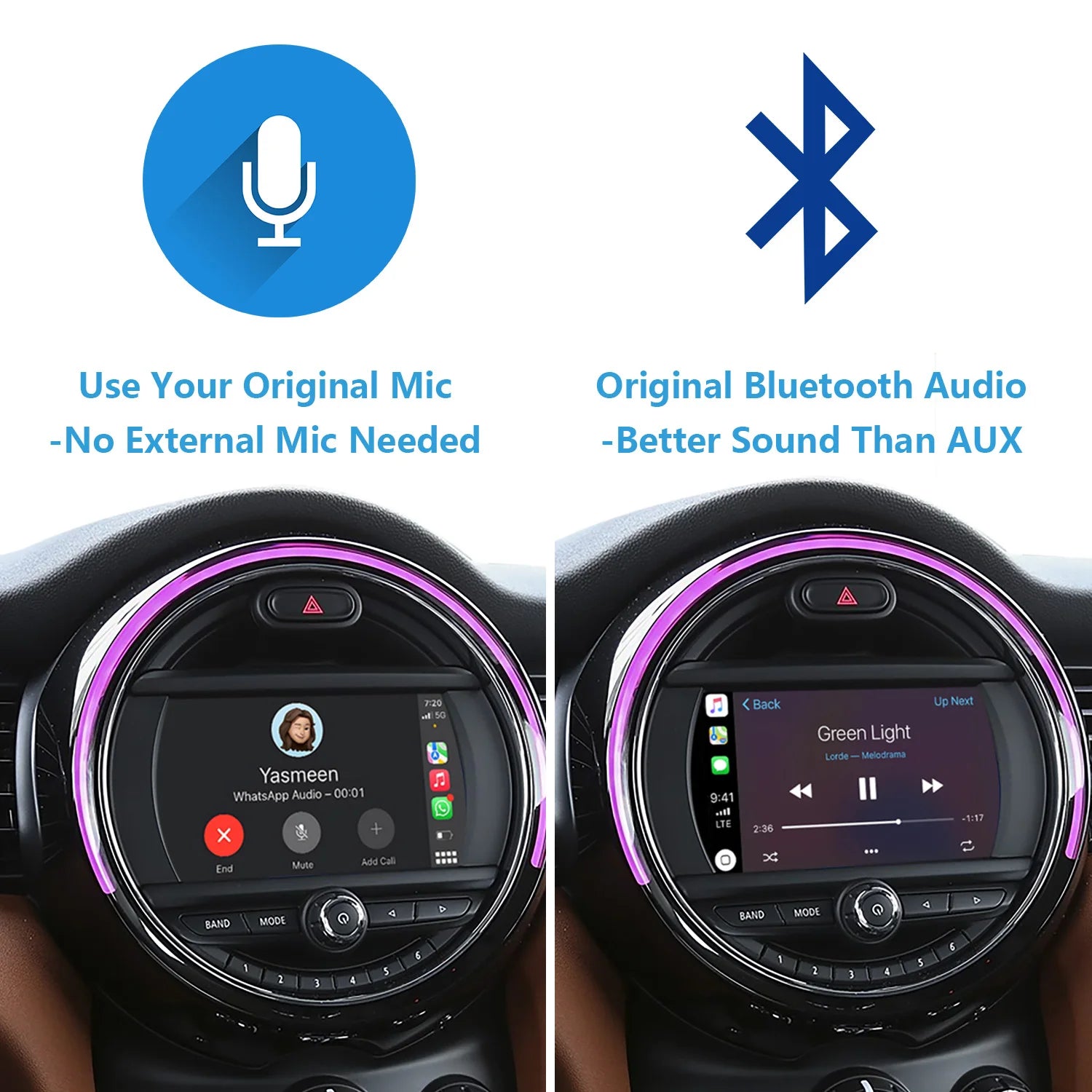 Wireless CarPlay for BMW MINI 2019-2021 Original BIS System 6.5inch Screen No Fit EVO NBT CIC, No Support Android Phone