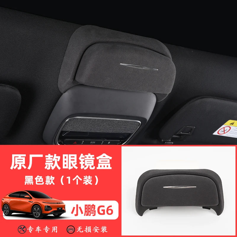 Car Glasses Box For Xpeng G6 2023 2024 2025 Premium Suede Glasses Case Storage Box Sunglasses Holder Car Accessory