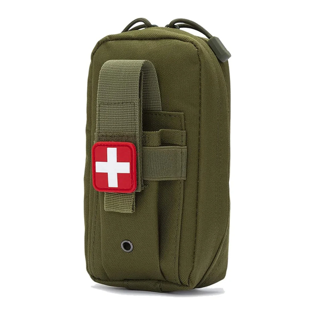 Tactical MOLLE Medical Pouch, Rip-Away EMT First Aid Pouch IFAK Trauma Kit Everyday Carry Survival Bag Include Cross Patch