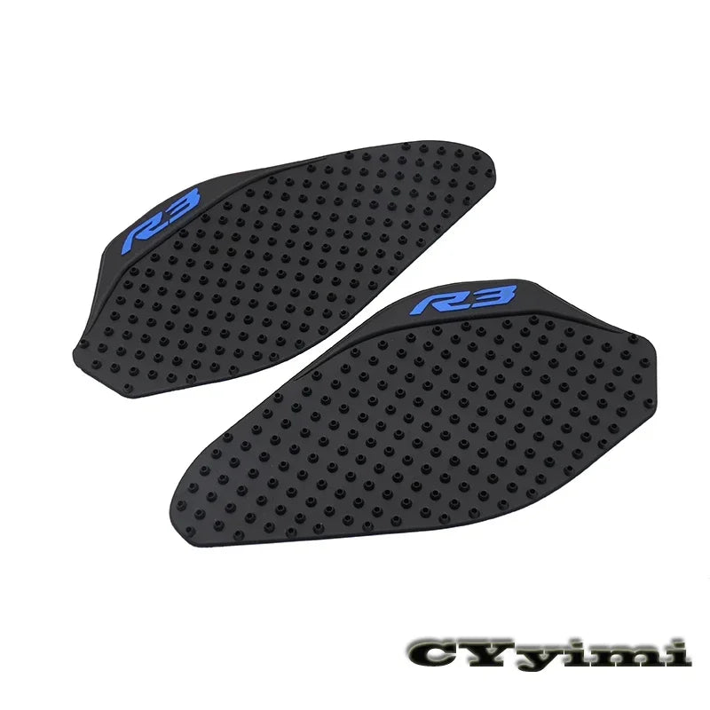 For YZF R3 YZFR3 2019 2020 Non-Slip Motorcycle Tank Pad Gas Side Sticker Fishbone Knee Protector Decals
