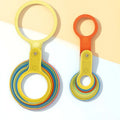 2Sets Fruit Diameter Measuring Ring Plastic Fruit Gauge Circles Easy Accurate Size Grading Tool Diameter Measuring Tool