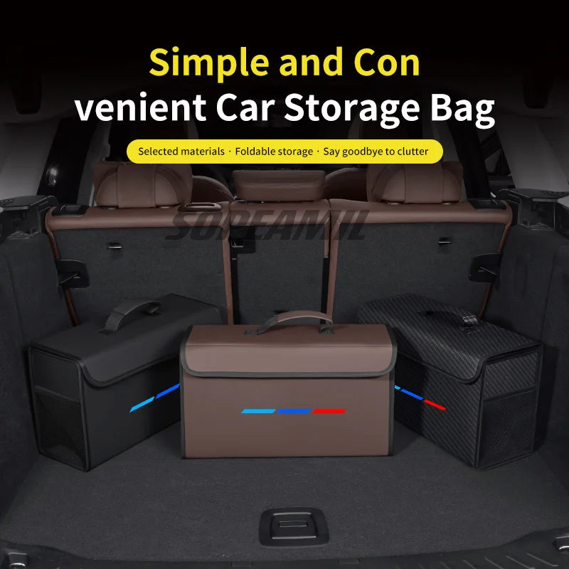 Car Trunk Organizing And Storage Box For BMW X1 X2 X3 X4 X5 X7 E46 E60 E70 E72 E82 E90 E92 G05 G10 G20 G30 F05 F10 F20 F25 F30
