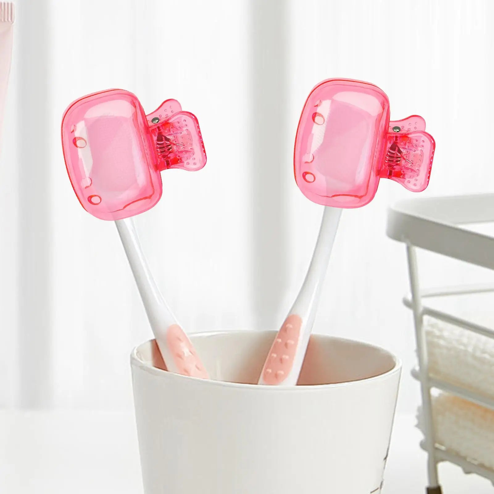 Toothbrush Cover Clip On Portable Dustproof Travel Caps for Home Bathroom Camping Hotel Dorm Family Girls