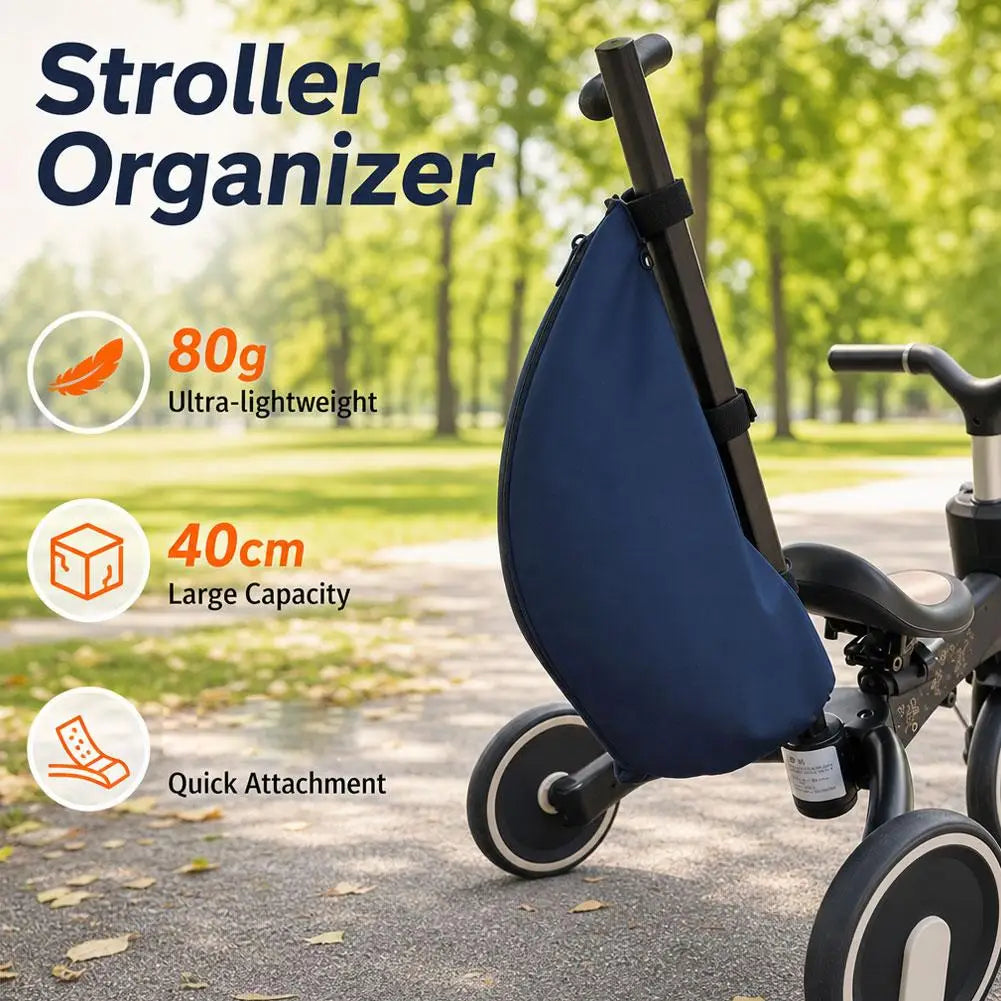 Large Capacity Stroller Storage Bag Baby Car Seat Storage Bag Shopping Bag Baby Carriage Hanging Bag Accessory Ultra-lightweight