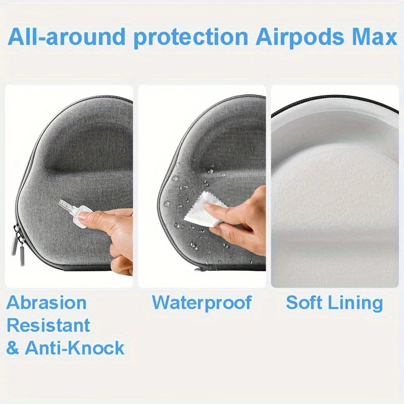 Case for AirPods Max Travel Case - Durablility and Lightweight Organizer with Charging Cable Storage for Apple AirPods Max
