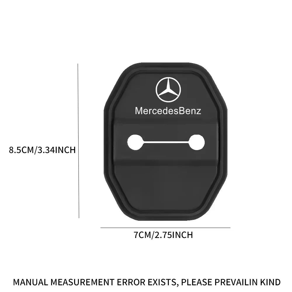Car Door Lock Protector Cover Stickers For Mercedes Benz AMG W126 W140 W190 W203 W204 W212 W222 Interior Mouldings GJM-SG-BENC
