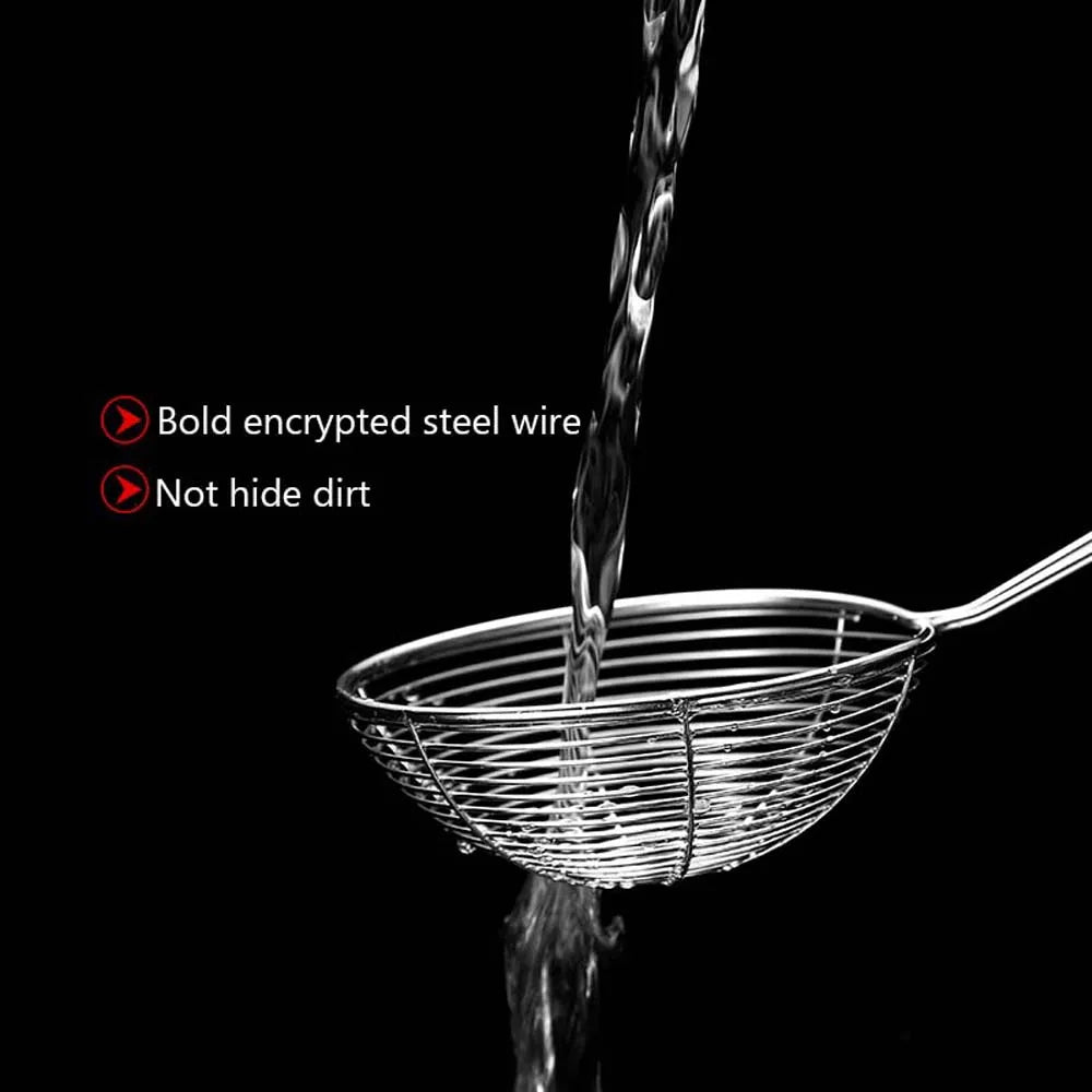 Multifunction Long Handle Sifting Home Kitchen Gadget Colander Spider Strainer Skimmer Spoon Cooking Tool