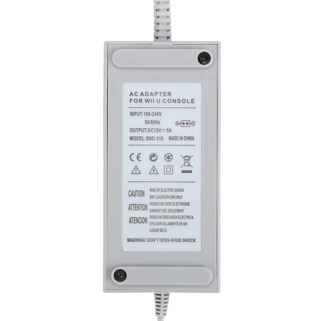 NEW For Nintend Wii UConsol Adapter 100-240V 15V 5A Home Wall Power Supply AC Charger Adapter EU/US Plug Console