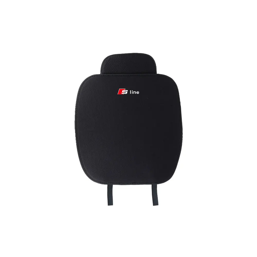 Anti-Slip Car Seat Backrest Cushion Auto Emblem Seat Protective Covers With Pocket For Audi Sline RS TT A3 A4 A6 S4 S5 S6 S7 Q3
