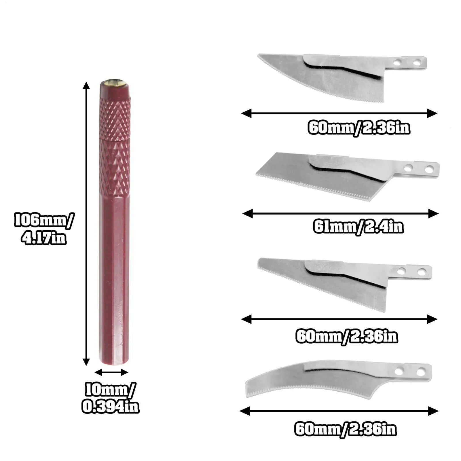 Model Craft Hand Saw Tool Kit with 4 Cutters Precision Hobby Saw for Handcrafted Woodworking Mini Hacksaw for DIY Modeling ﻿