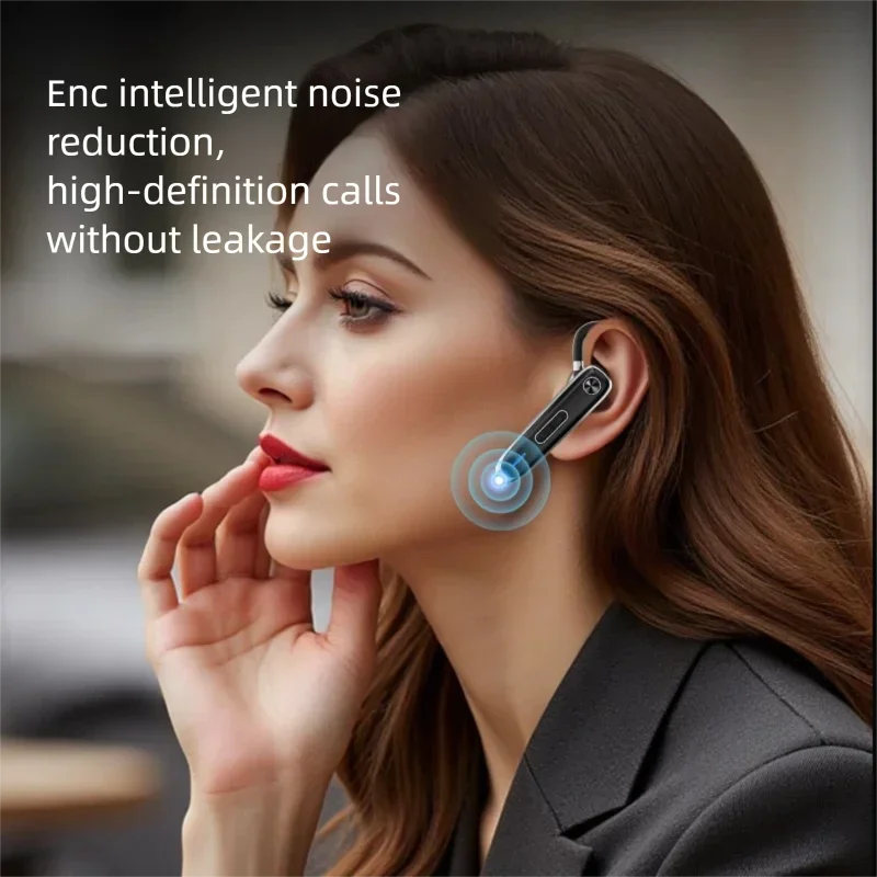 NEW 2026 Bluetooth Business Earphone,Wireless Earbuds,Single Handsfree for Driving,HD Call Headphone Microphone,Business Headset