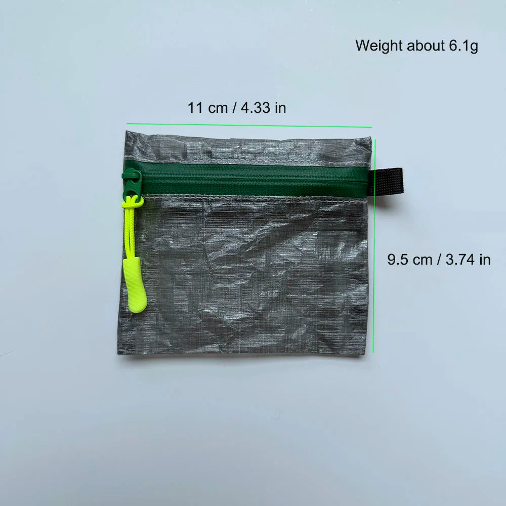 DCF Mini Storage Bag Ultralight YKK Zipper Pouch Coin Wallet Outdoor Camping Hiking Waterproof Orgainizer Sack For Earphone