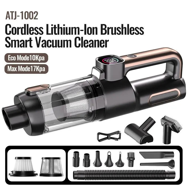 Car Mounted 4-In-1 Vacuum Cleaner With Super Strong Suction Household Mini Large Suction Handheld Small Wireless Vacuum Cleaner