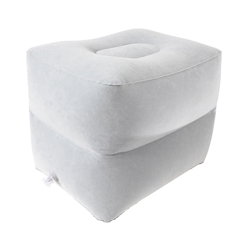 PVC Kids Flight Sleeping Footrest Pillow Resting Pillow On Airplane Cat Bus Pillow Inflatable Travel Foot Rest Pillow Foot Pad