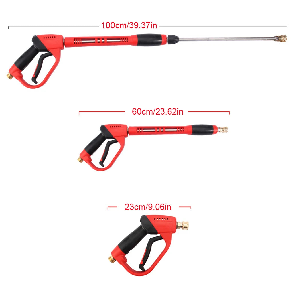 Pure copper high-pressure water gun for car washing, water gun cleaning machine, movable quick insertion cleaning gun