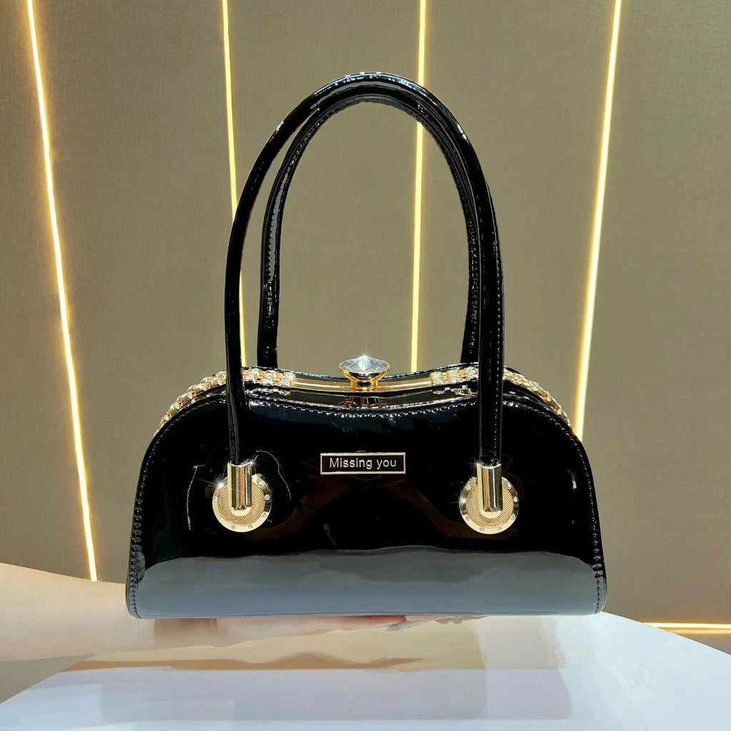 New women's large-capacity handbag retro fashion banquet bag versatile commuter women's bag shoulder messenger bag