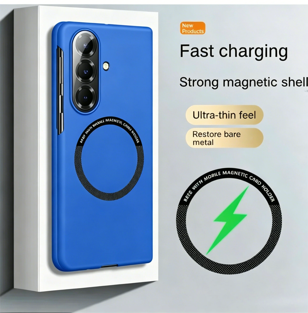 Ultra Slim Skin Feel Frosted Magnetic Case for Samsung Galaxy Z Fold 8 Ultra 7 6 5 4 3 for Magsafe Hard PC Shockproof Back Cover