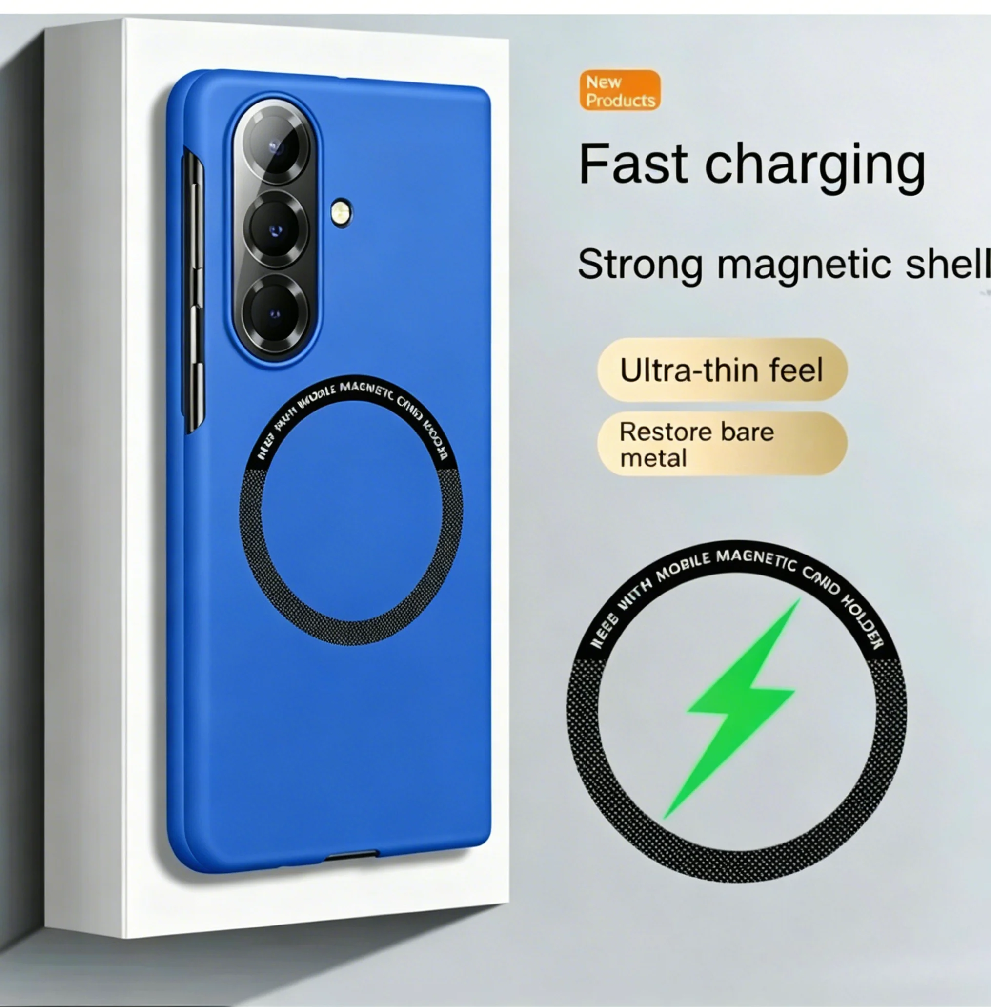 Ultra Slim Skin Feel Frosted Magnetic Case for Samsung Galaxy Z Fold 8 Ultra 7 6 5 4 3 for Magsafe Hard PC Shockproof Back Cover