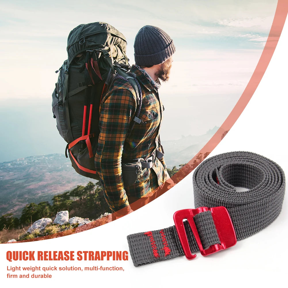 1.5m Nylon Pressure Buckle Pallet Cargo Straps Luggage Fixed Car Fixed Tightener Tensioner Straps Ratchet Tie-Down Belt