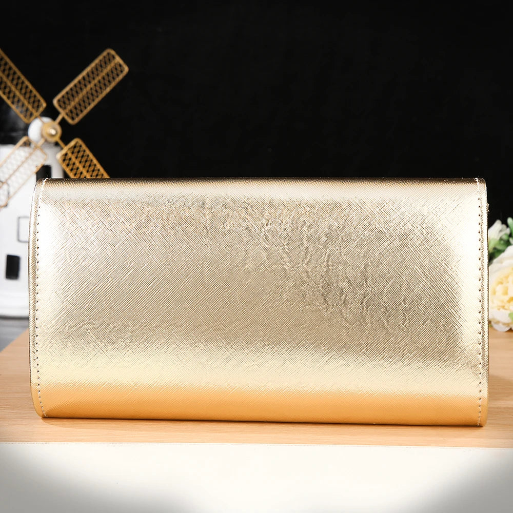 New banquet dinner bag - elegant metal-edge, versatile for banquet gatherings and ceremonies hand-held bag stylish shoulder bag