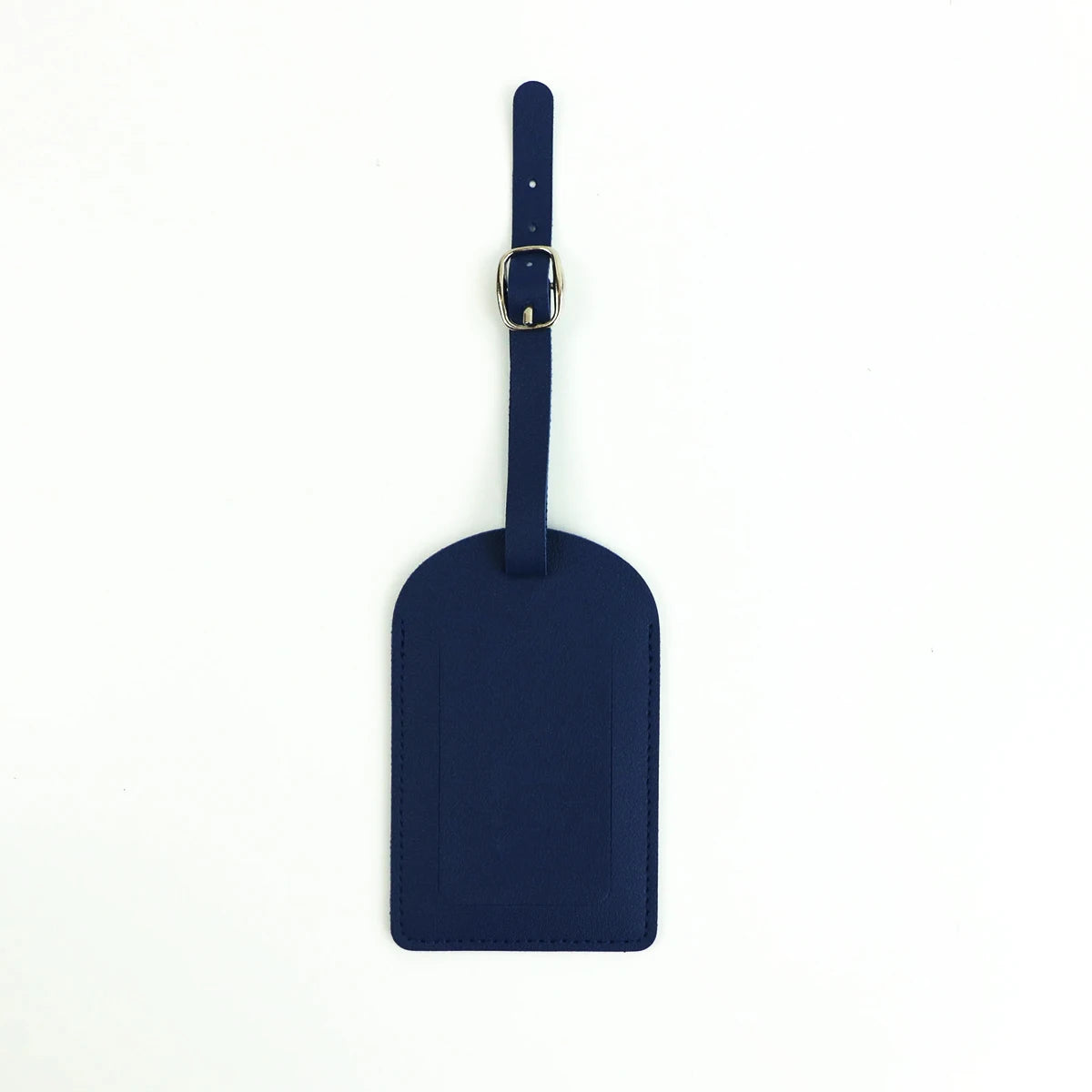 Customized letters smooth PU leather classic ultra-thin travel aviation luggage tag signature luggage label