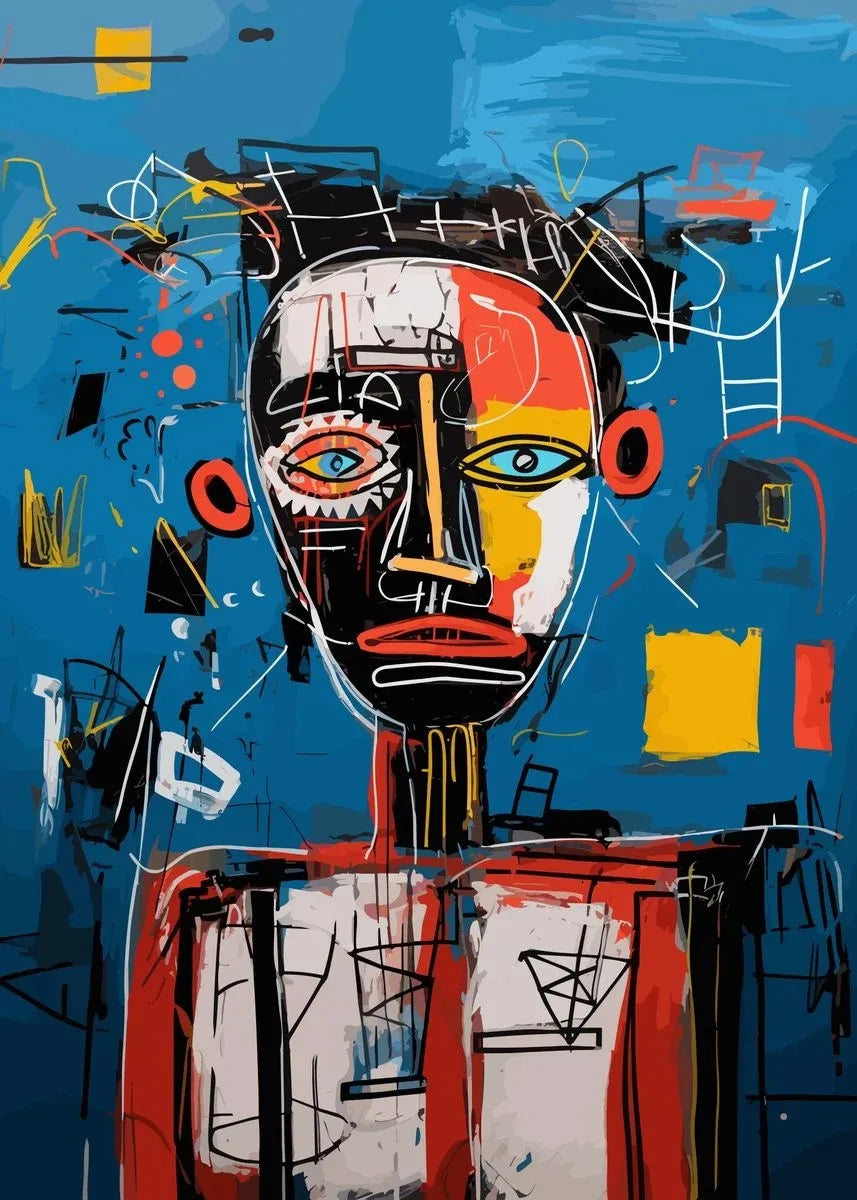 Abstract Figure Portraits Crocodile King Skull Graffiti Art Poster Canvas Painting Print for Living Room Home Decor Cuadros