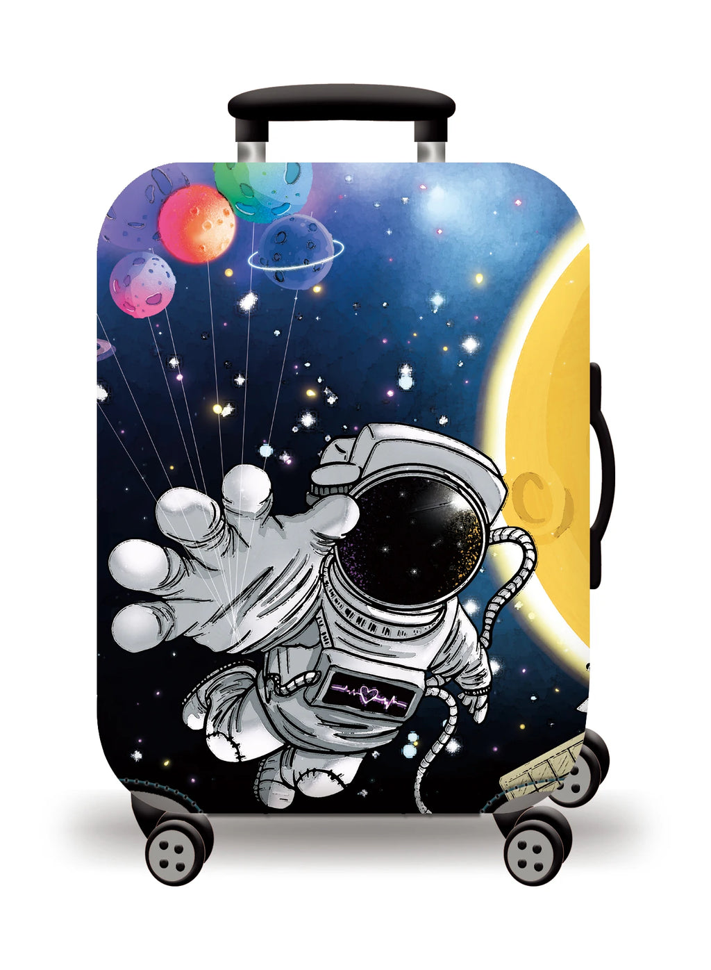 Thick Elastic Universe Luggage Protective Cover Zipper Suit For 18-32 inch Bag Suitcase Covers Trolley Cover Travel Accessories