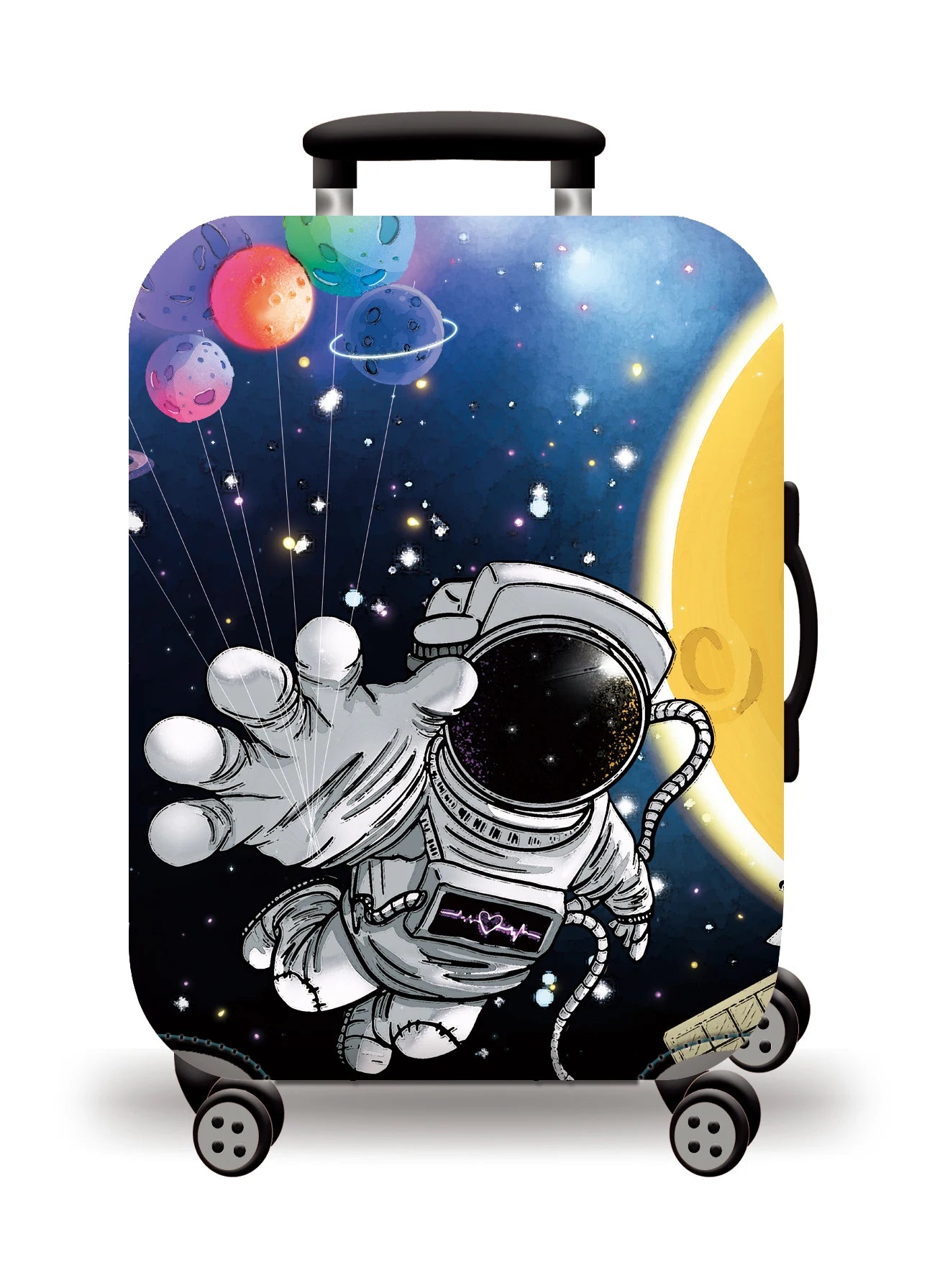 Thick Elastic Universe Luggage Protective Cover Zipper Suit For 18-32 inch Bag Suitcase Covers Trolley Cover Travel Accessories