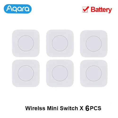 Aqara Wireless Mini Switch Zigbee Connection Versatile 3-way Control Button for Smart Home Devices Compatible For Mi Home APP