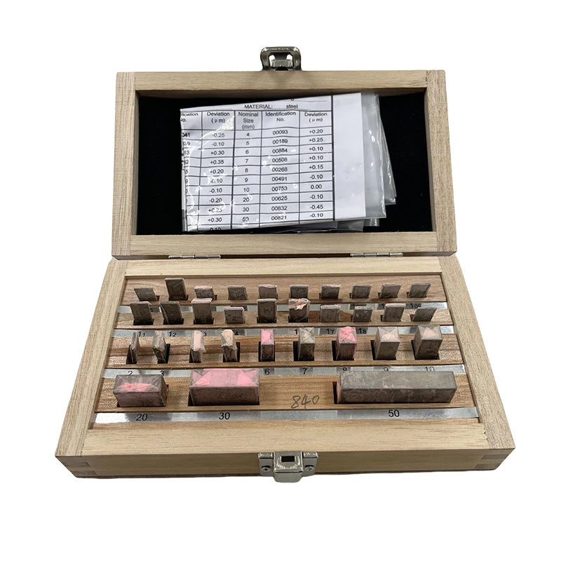 32 pcs,Block Gauge Set,0 /1 Grade,High Speed Steel ,Tools for Carpenter,Inspection and Measurement,Custom Gauge Available