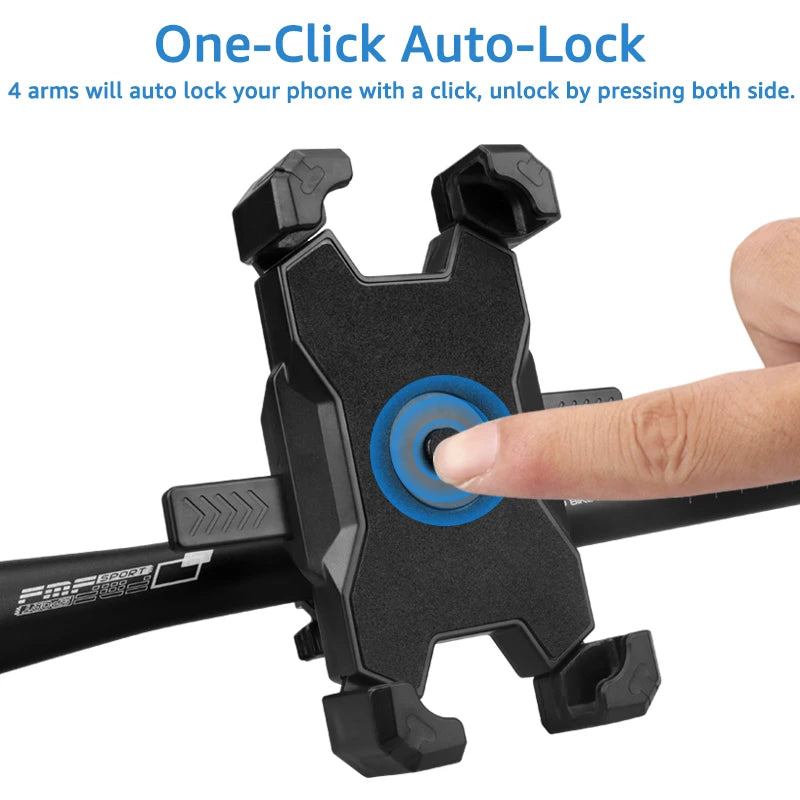 Bike Bicycle Handlebar Mobile Phone Holder Stand Universal Scooter Motorcycle Motorbike Rearview Mirror Cellphone Mount Support