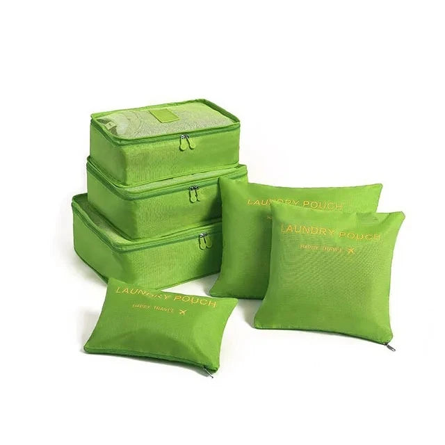6/7 Piece Set Travel Storage Bag Large Capacity Luggage Clothes Sorting Organizer Set Suitcase Pouch Case Shoes Packing Cube Bag