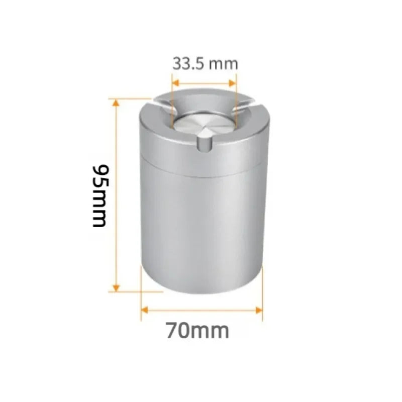 Cool Premium Feel Mechanical Rotating Ashtray with Lid Ash Tray for Smoking Accessories Home Car Gift for Boyfriend