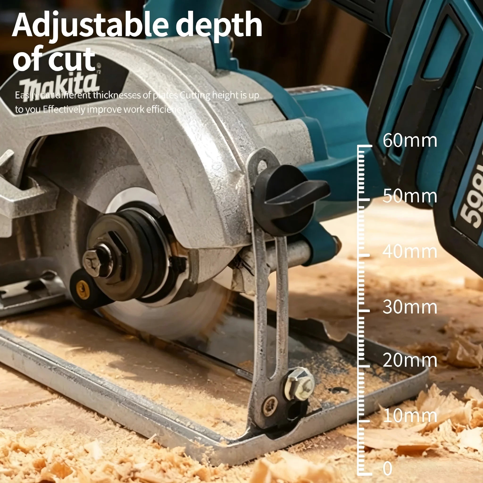 Makita 5-Inch Brushless Electric Circular Saw Cordless High Power Board Cutting Machine Woodworking Power Tools For 18V Battery