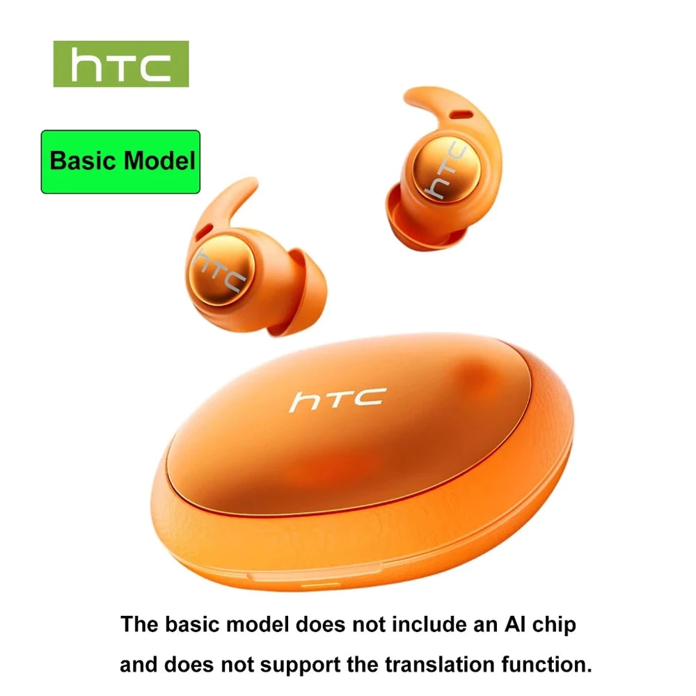 Sleeping Noise Reduction Earbuds HTC Original NE76 AI Translation Wireless Bluetooth Earphones HIFI Music Stereo Sound Headphone