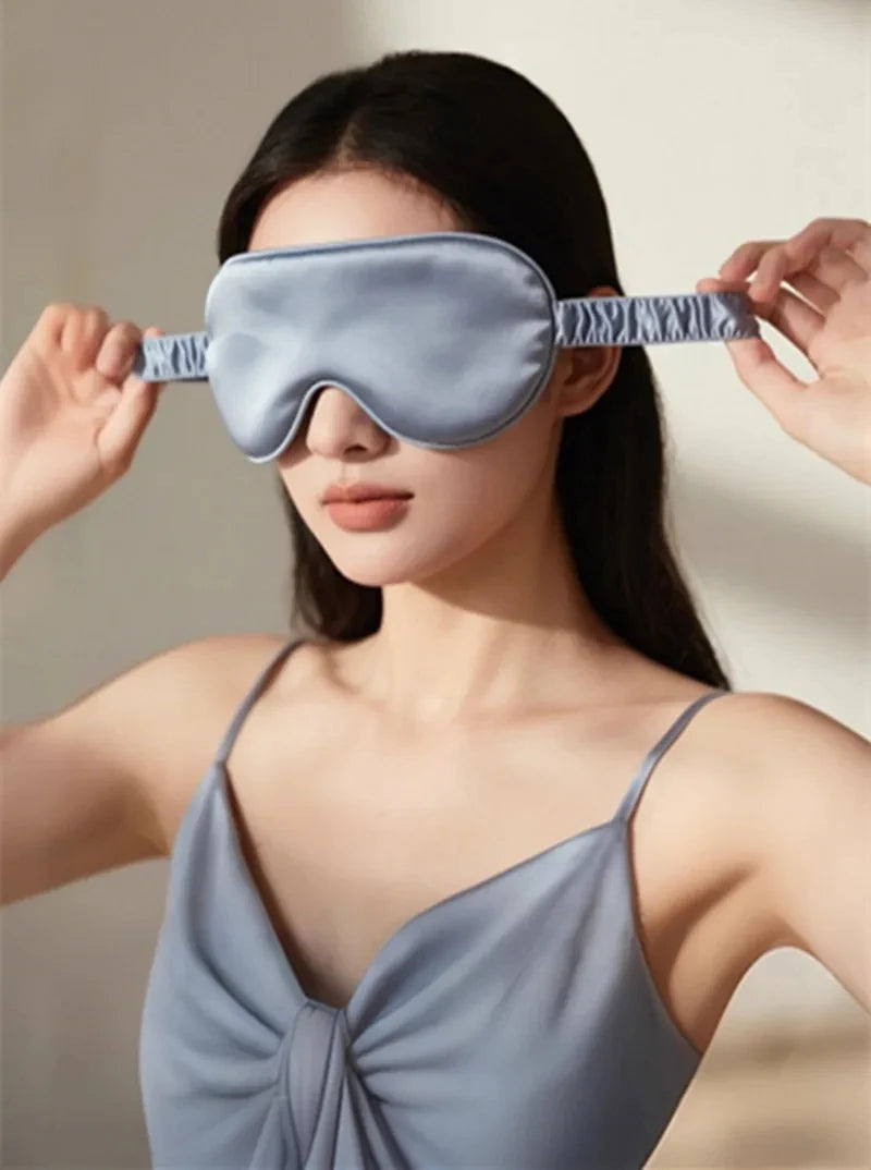 Double-Sided Silk Sleeping Eyeshade Light Blocking Breathable Protective Eye Wear For Travel Relax Safety Goggle New 2026
