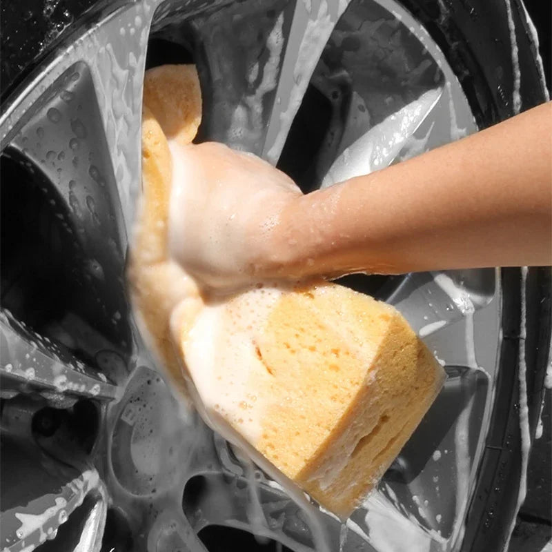 Large Honeycomb Porous Car Washing Sponge 1/3PCS, Soft Detailing Cleaning Brush Auto Motorcycle Accessories